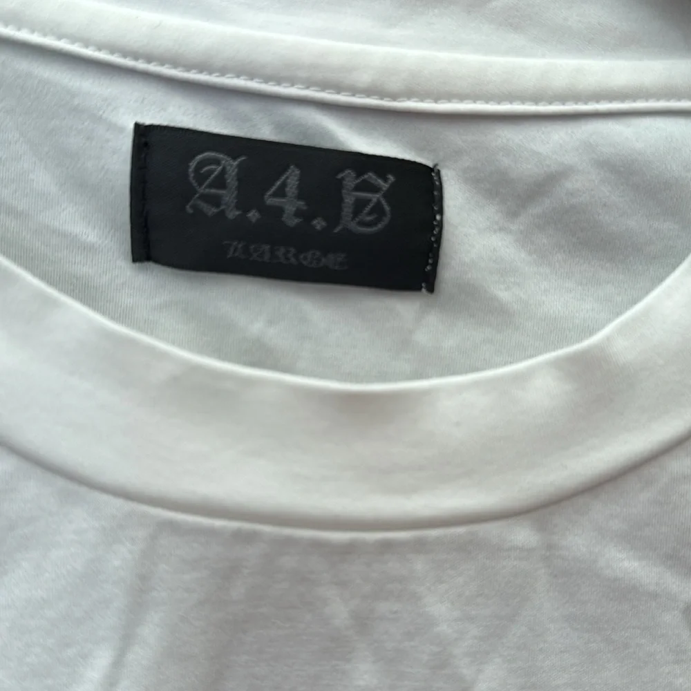 A.4.B Men’s White T Shirt With Front Pocket Size L - Picture 2 of 3
